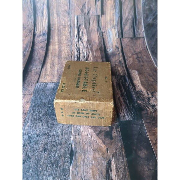 VTG Studded Quail Harness Le Captive Leather Strap Game Bird Rustic Cabin Decor - Picture 4 of 16